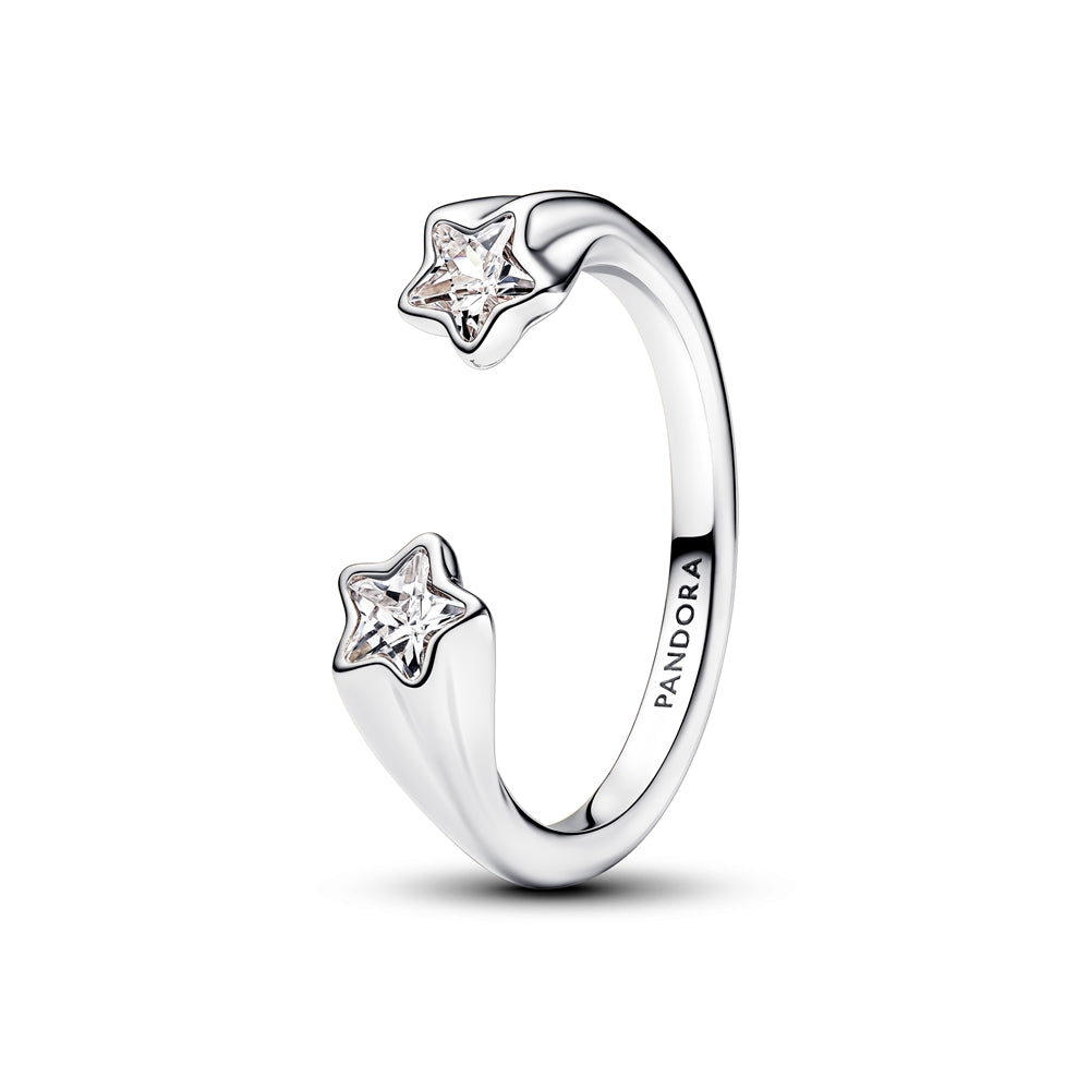 Pandora Silver Shooting Stars Open Ring