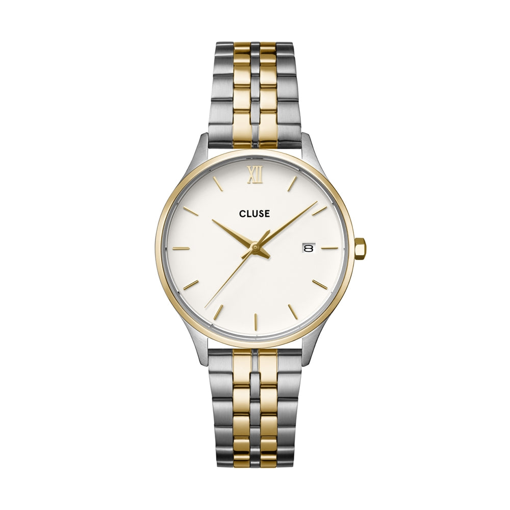 CLUSE Gold Mix Links Minuit Date Watch