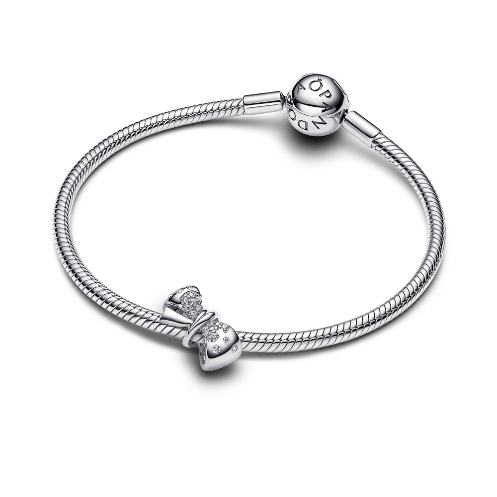 Pandora Silver Sparkling Bow Charm