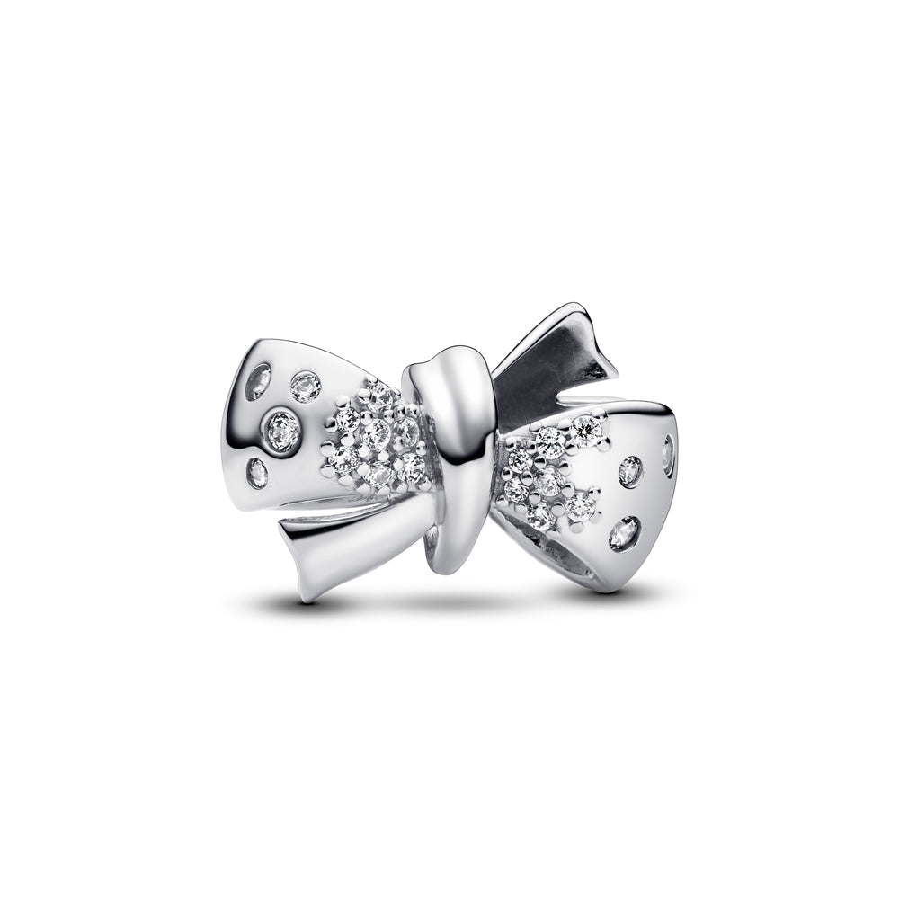 Pandora Silver Sparkling Bow Charm