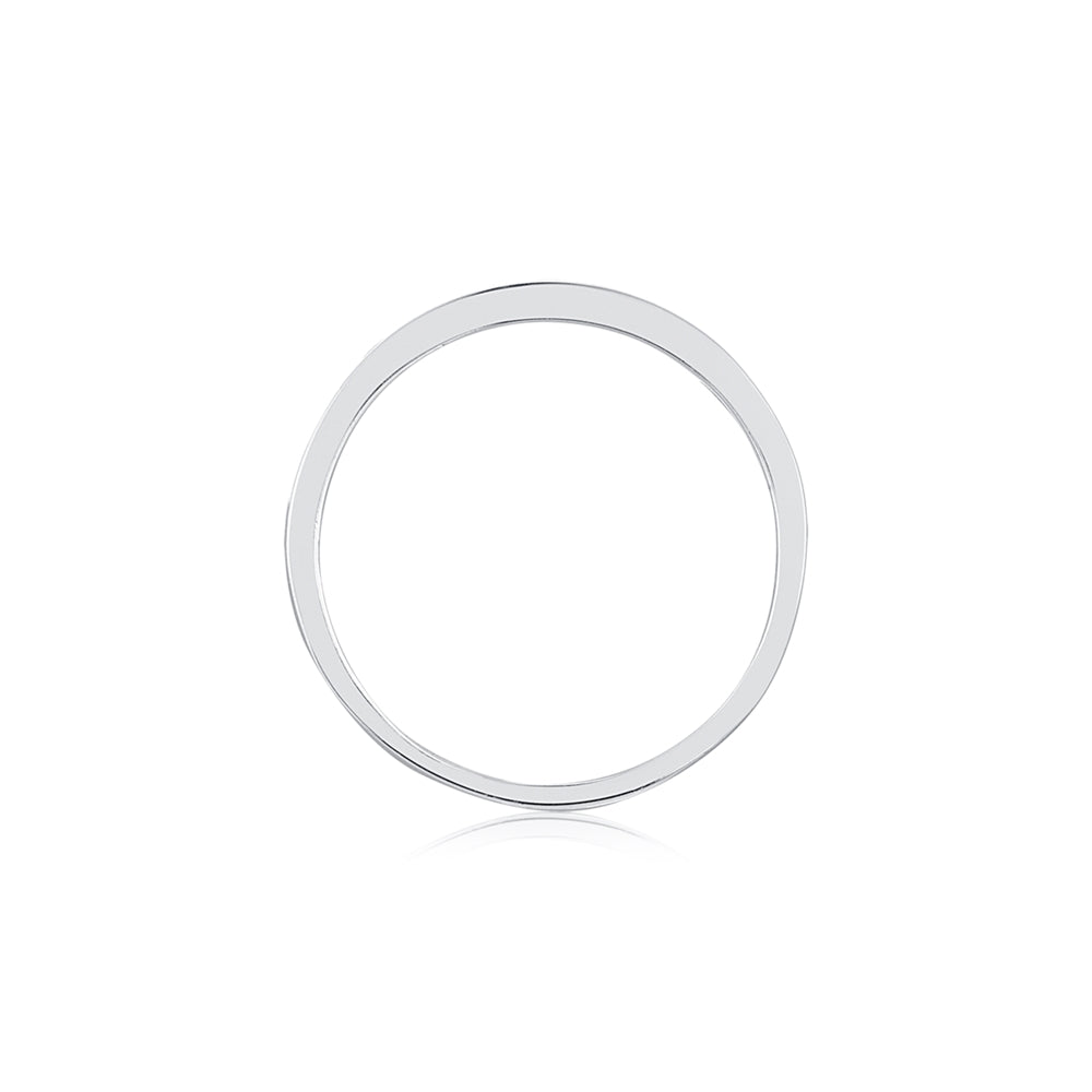 Argento Silver Half Eternity Band Ring