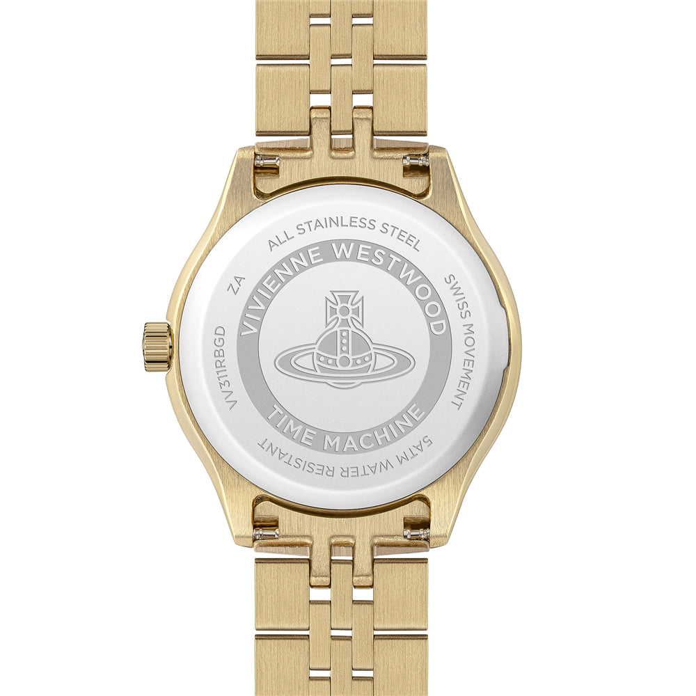 Vivienne Westwood Gold Red Little Camberwell Round Watch