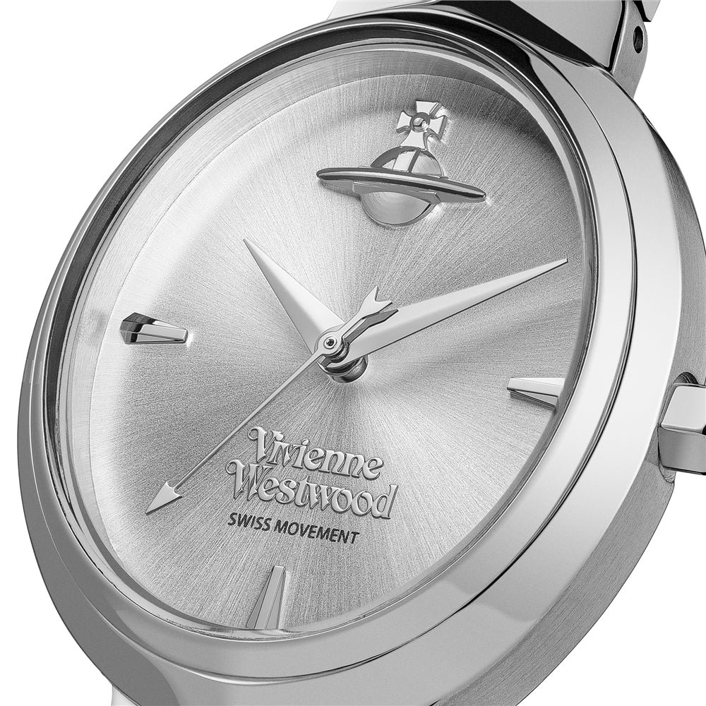 Vivienne Westwood Silver Armour Oval Watch