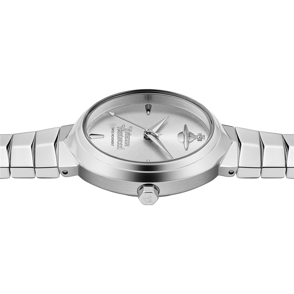 Vivienne Westwood Silver Armour Oval Watch