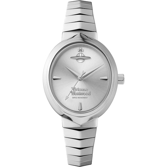 Vivienne Westwood Silver Armour Oval Watch