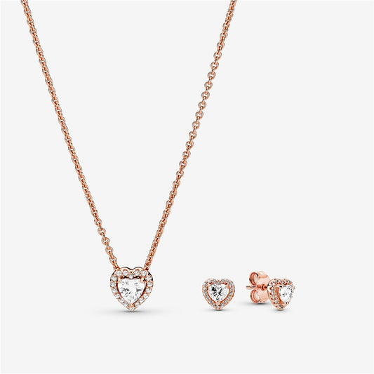 Timeless Rose Gold Heart Gift Set