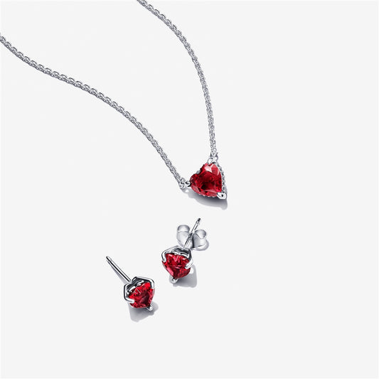 Pandora Sparkling Heart Halo Set