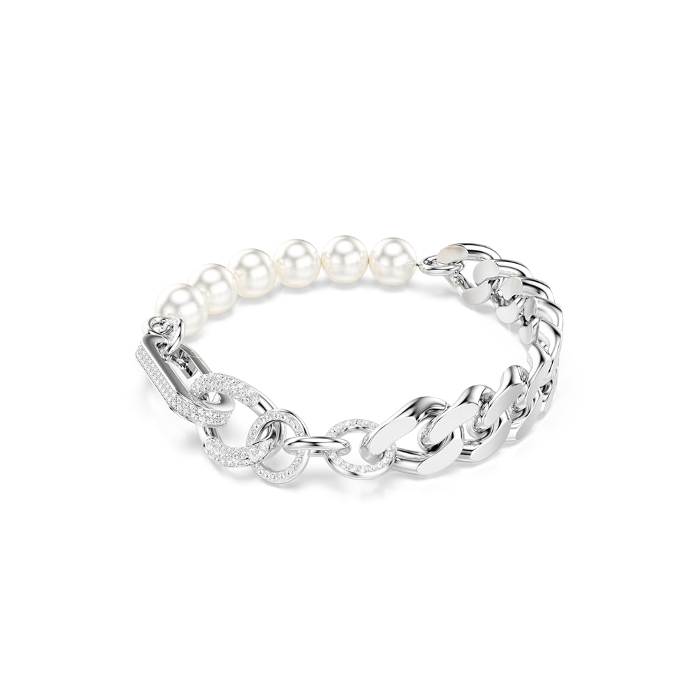 Swarovski Dextera Mixed Links Crystal Pearl Bracelet