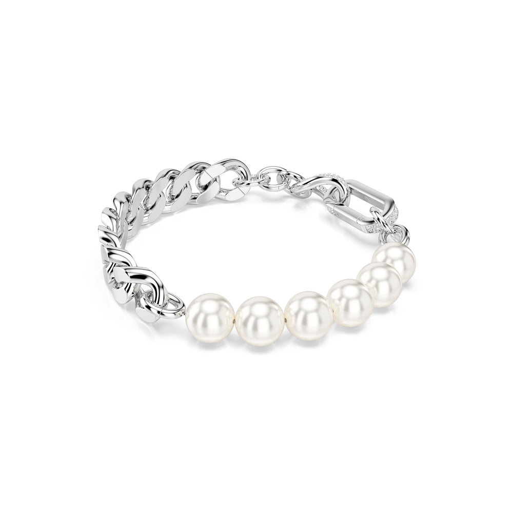 Swarovski Dextera Mixed Links Crystal Pearl Bracelet