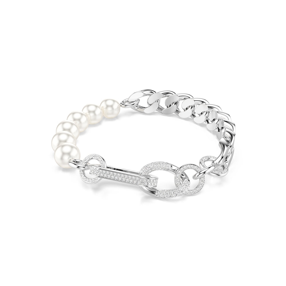 Swarovski Dextera Mixed Links Crystal Pearl Bracelet