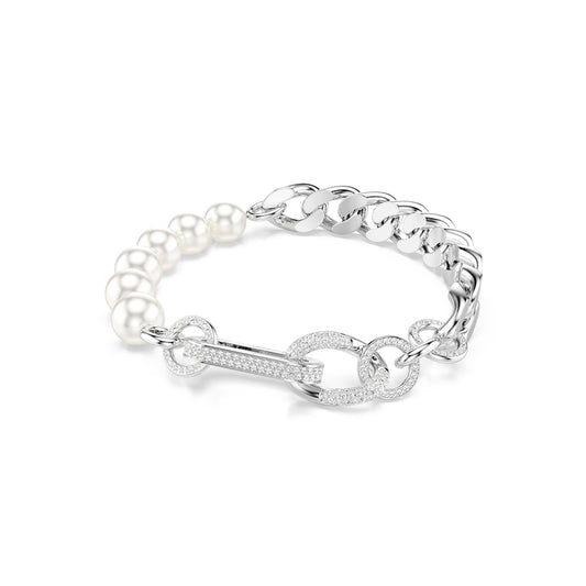 Swarovski Dextera Mixed Links Crystal Pearl Bracelet