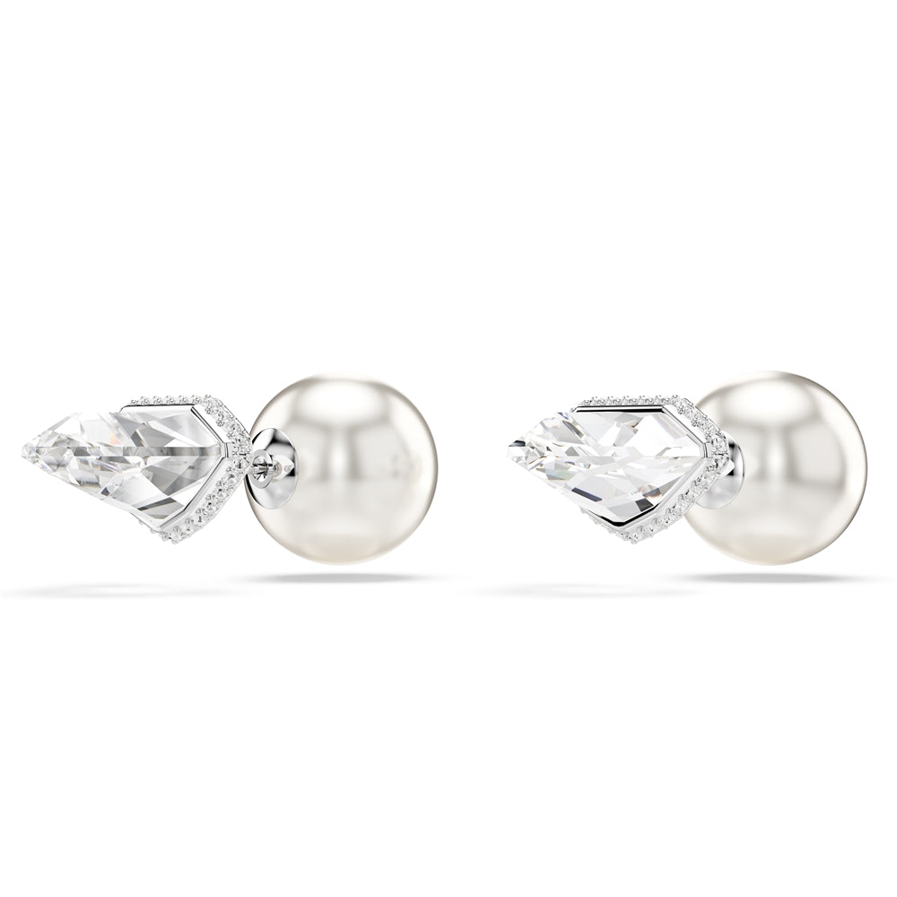 Swarovski Lucent Pearl Pavé Stud Earrings