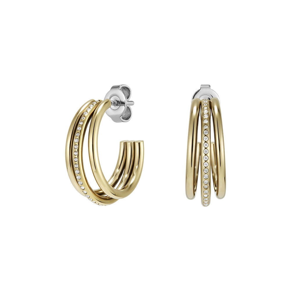 Olivia Burton Ever Stacked Gold Multi Ring Earrings