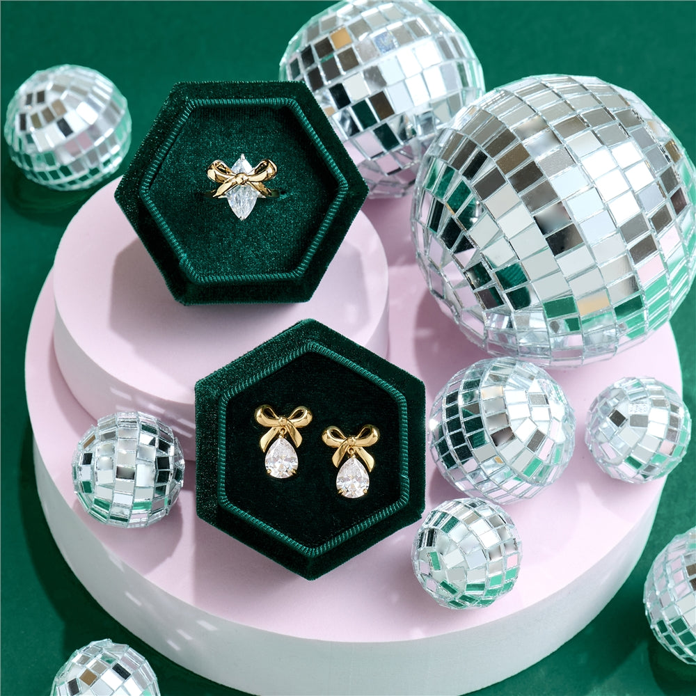Amelia Scott Gold Amelia Bow Crystal Ring