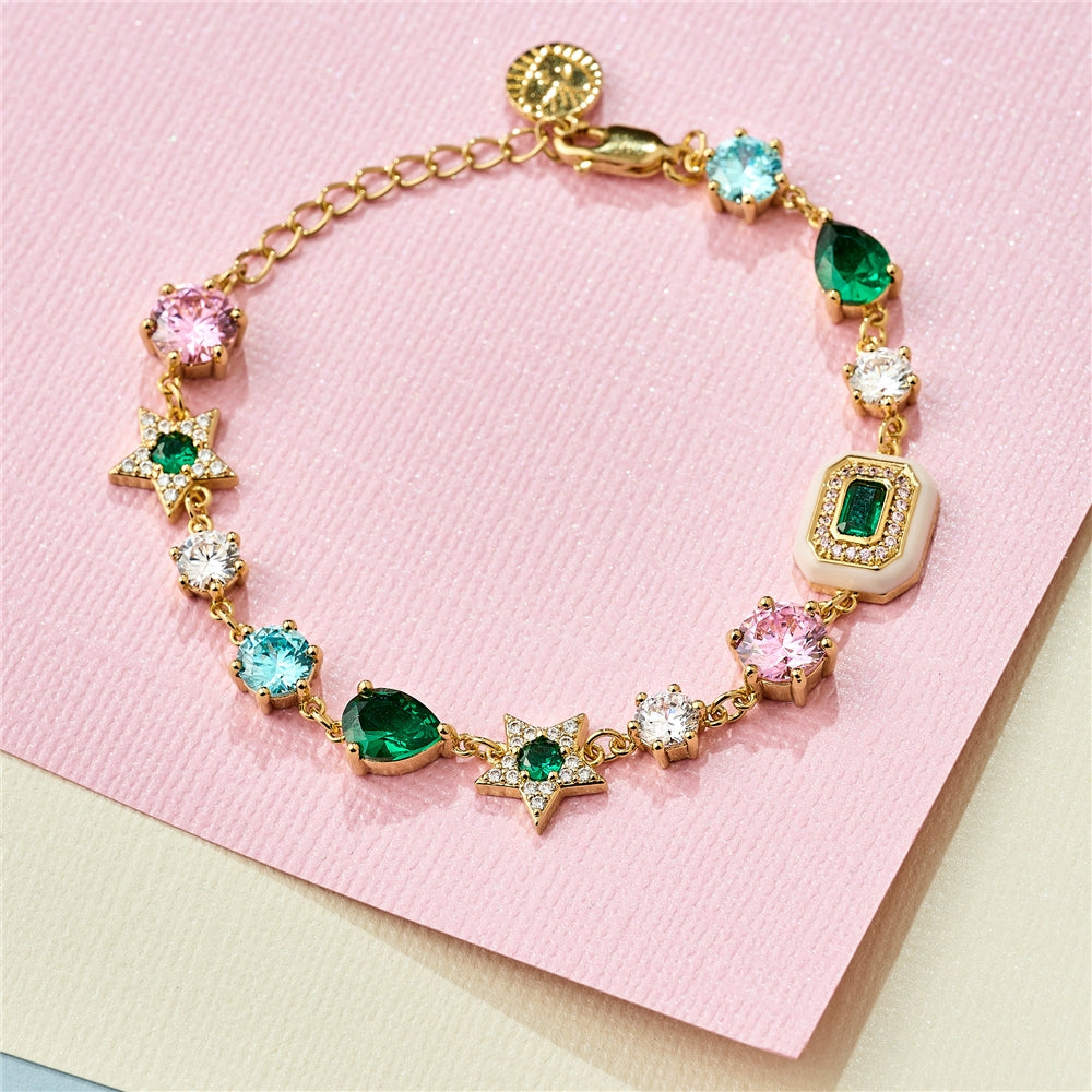 Amelia Scott Gold Celeste Multi Cluster Bracelet
