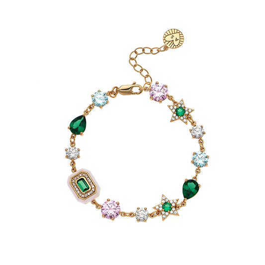Amelia Scott Gold Celeste Multi Cluster Bracelet