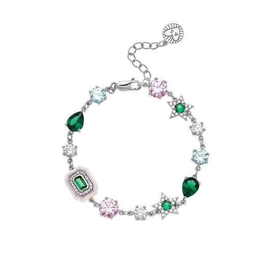 Amelia Scott Silver Celeste Multi Cluster Bracelet
