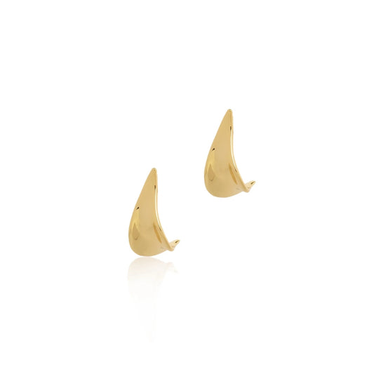 Seek + Find Grow Leaf Gold Earring