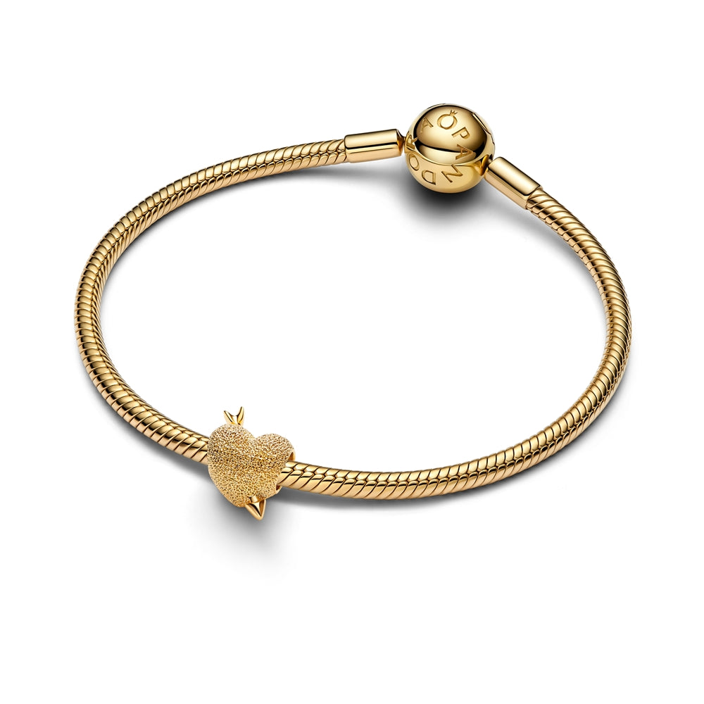 Pandora Gold Cupid Heart Charm