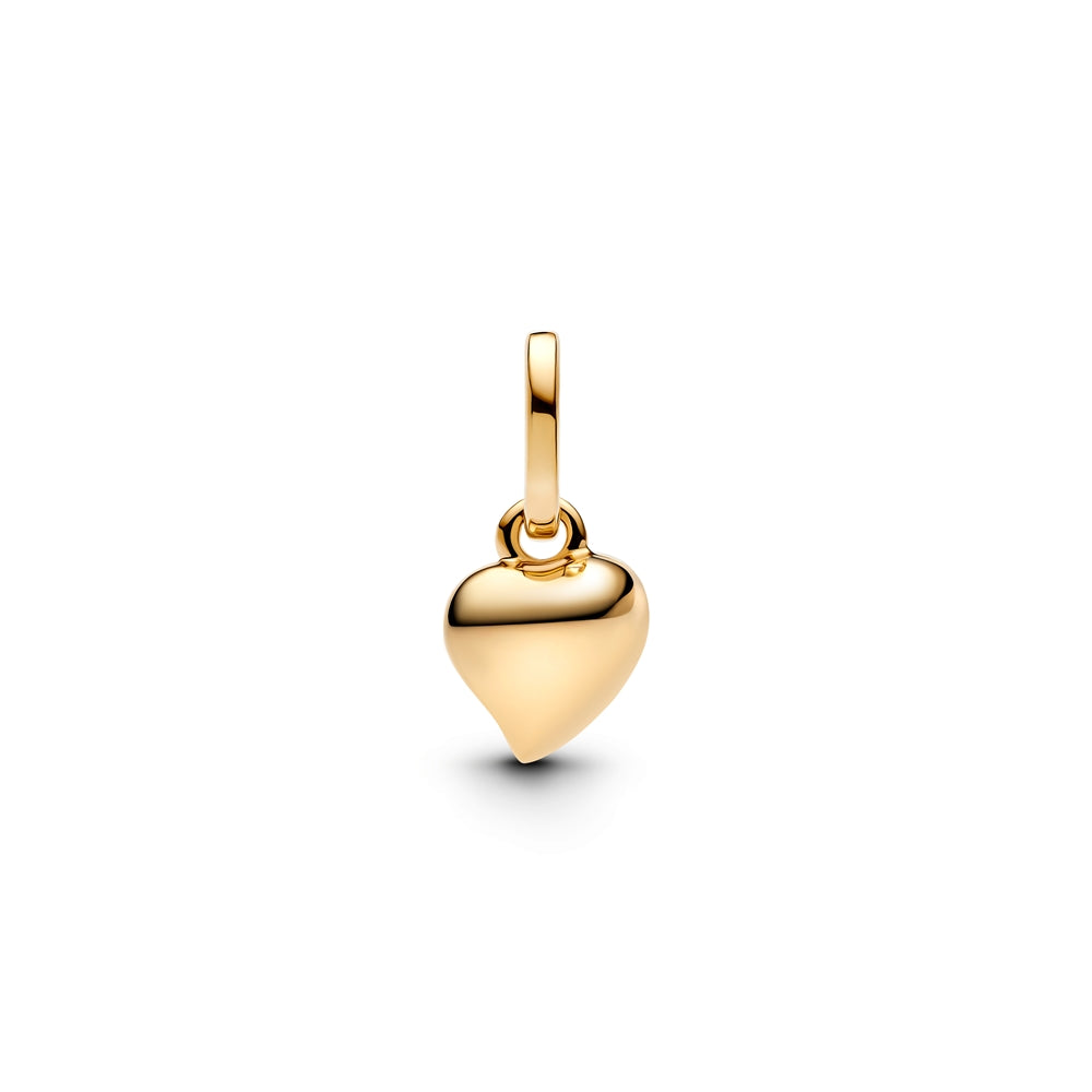 Pandora Gold Heart Mini Dangle Charm