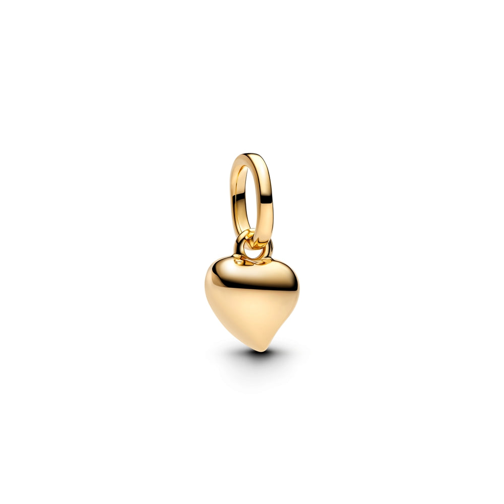 Pandora Gold Heart Mini Dangle Charm