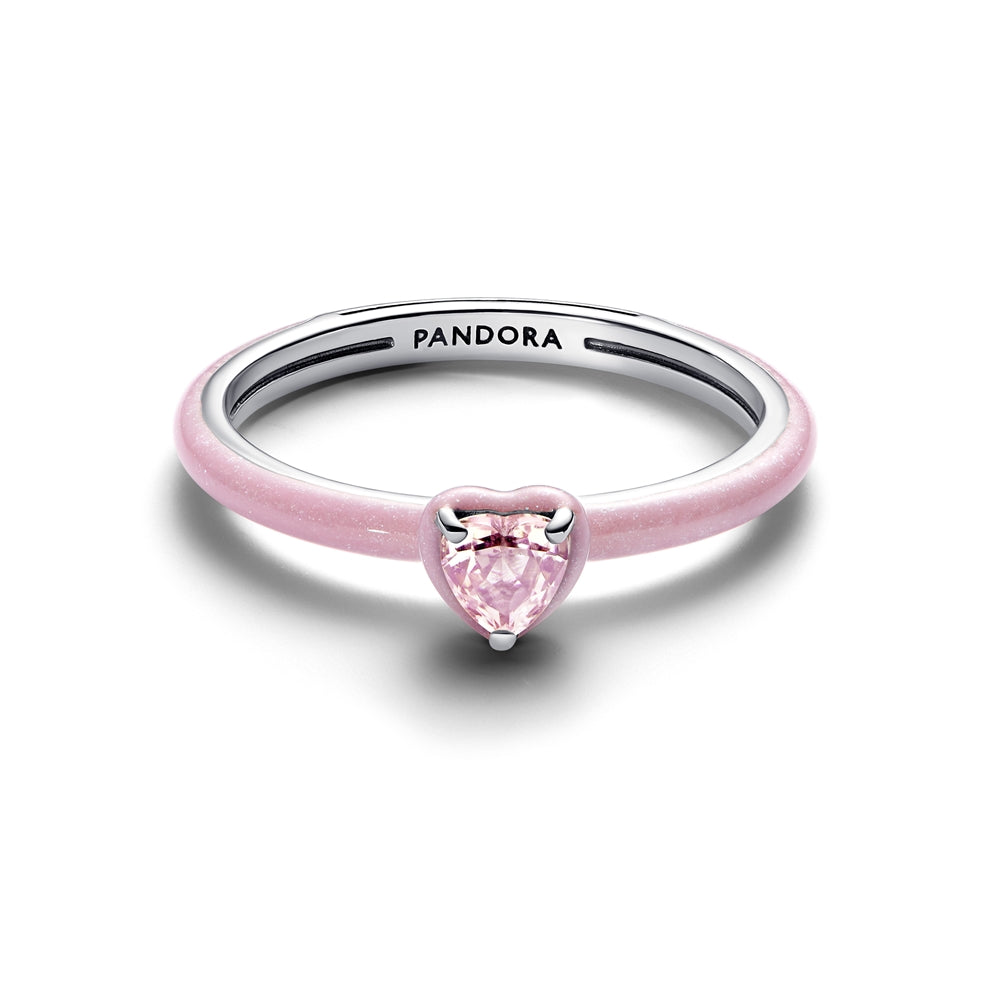 Pandora Pink Chakra Heart Ring