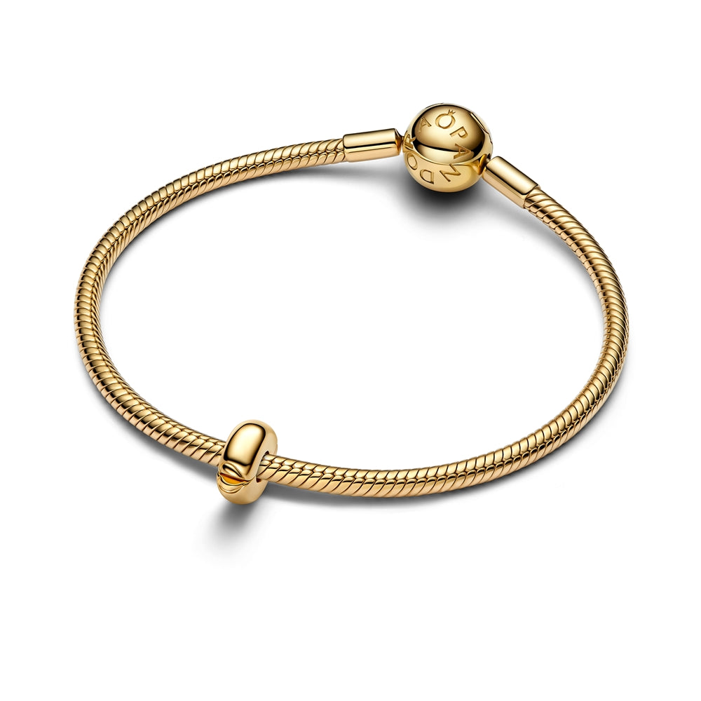 Pandora Gold Round Clip Charm