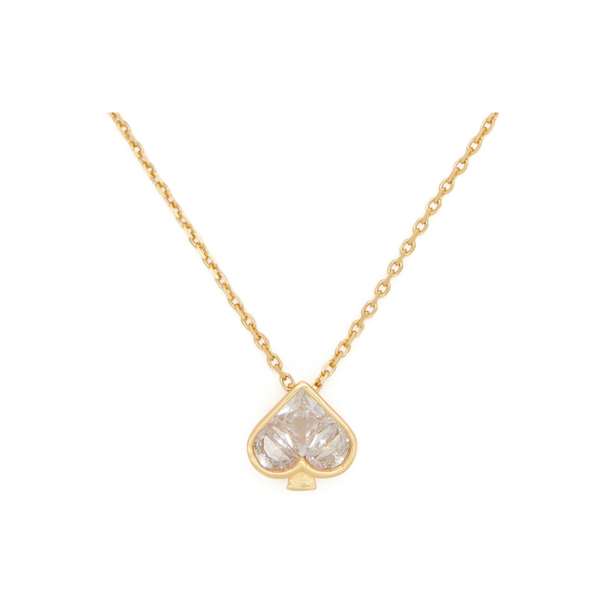 Kate Spade New York Gold So Spade Crystal Necklace
