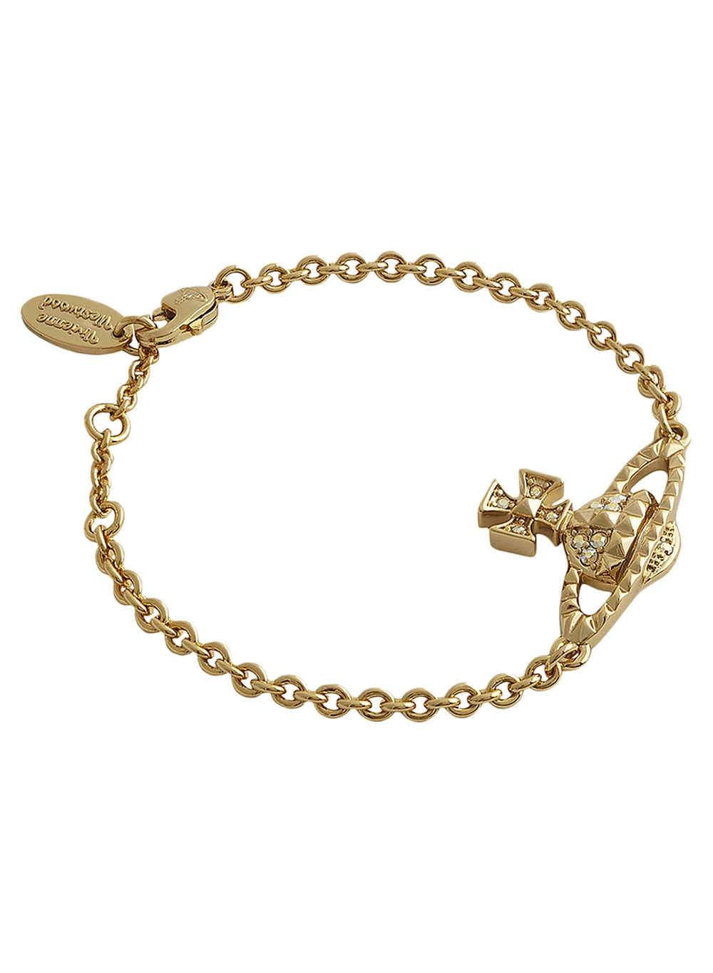 Vivienne Westwood Gold Mayfair Bas Relief Bracelet