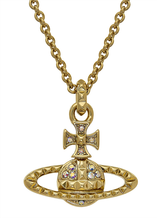 Vivienne Westwood Gold Mayfair Bas Relief Pendant Necklace