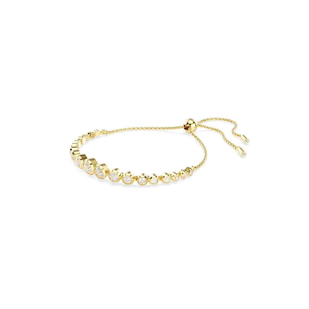 Swarovski Imber Gold Tone Mixed Round Cut Tennis Bracelet