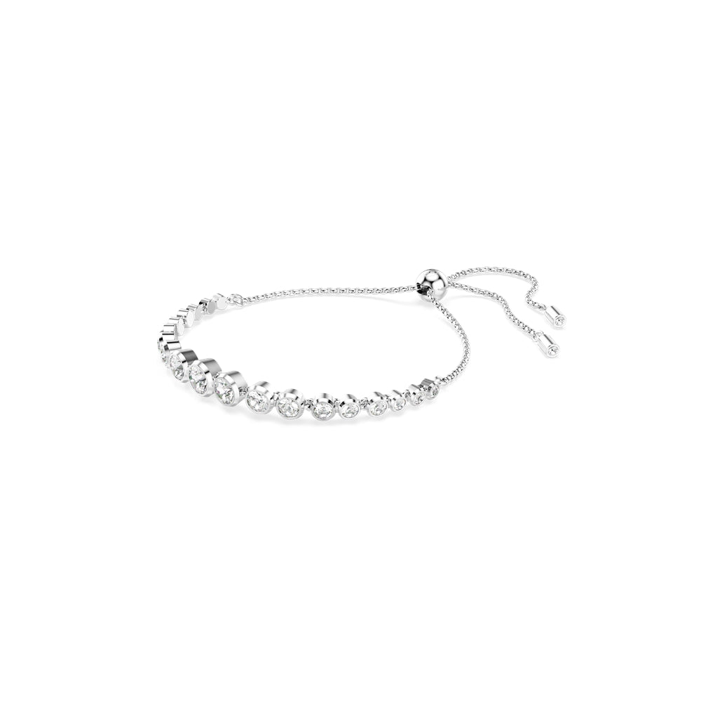 Swarovski Imber Rhodium Plated Mixed Round Cut Tennis Bracelet