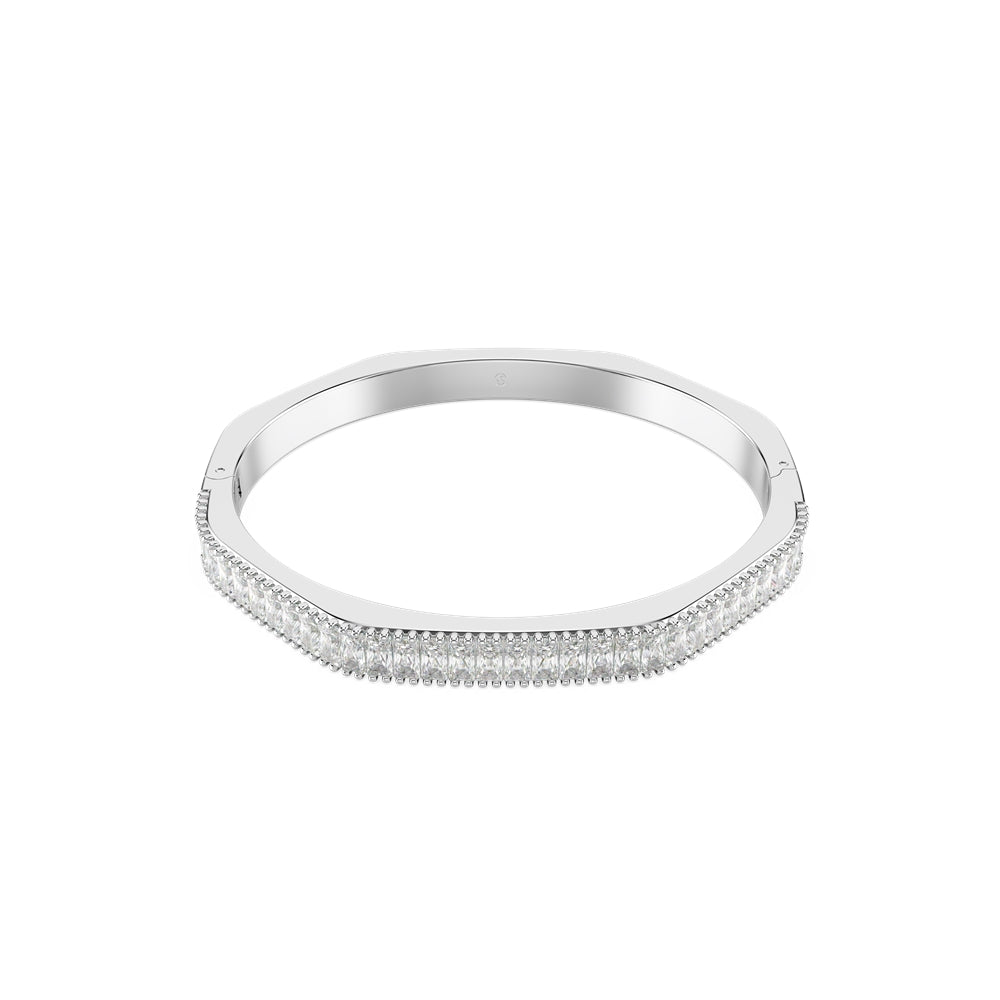 Swarovski Matrix Rhodium Plated Baguette Cut Octagonal Bracelet