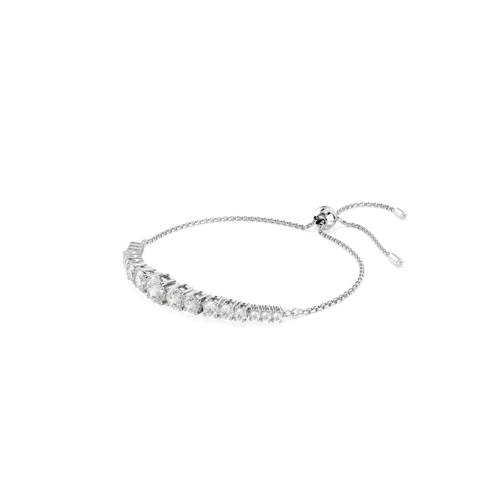 Swarovski Matrix Rhodium Plated Gradient Round Cut Bracelet
