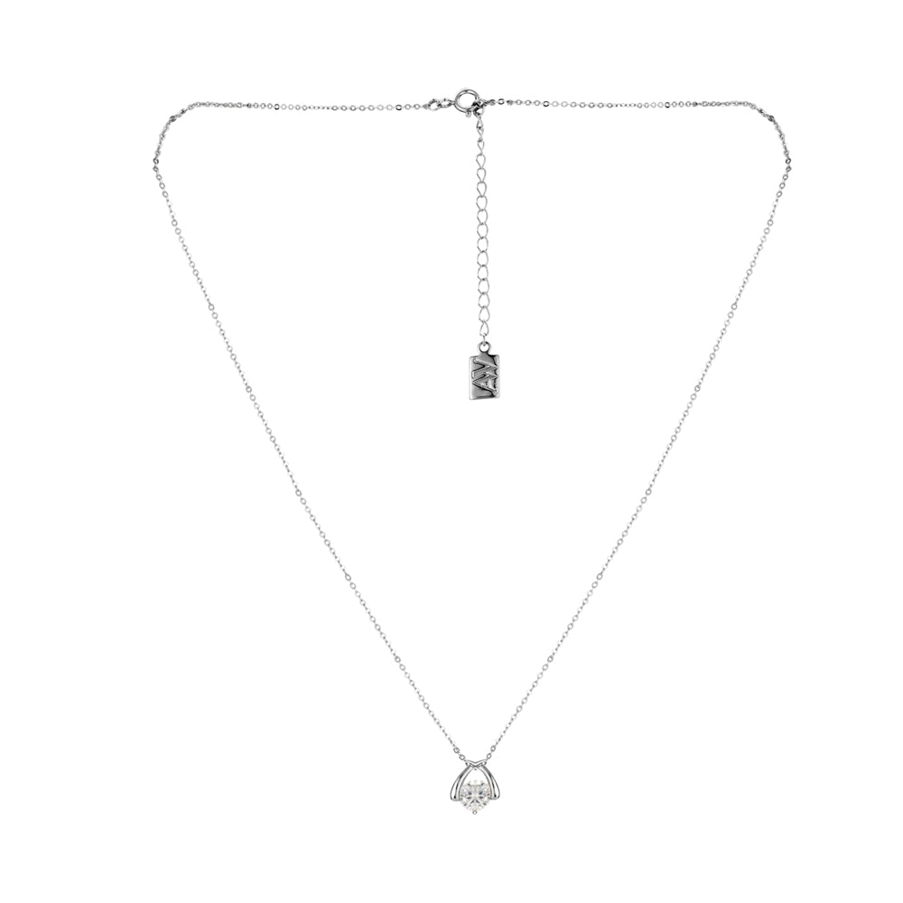 August Woods Silver Cross Sparkle Necklace
