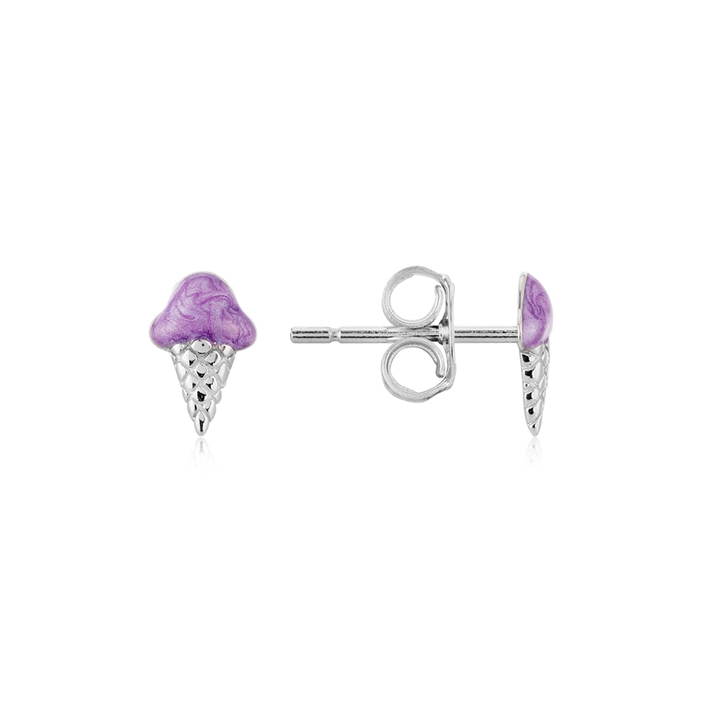 Argento Kids Lilac Ice Cream Earrings