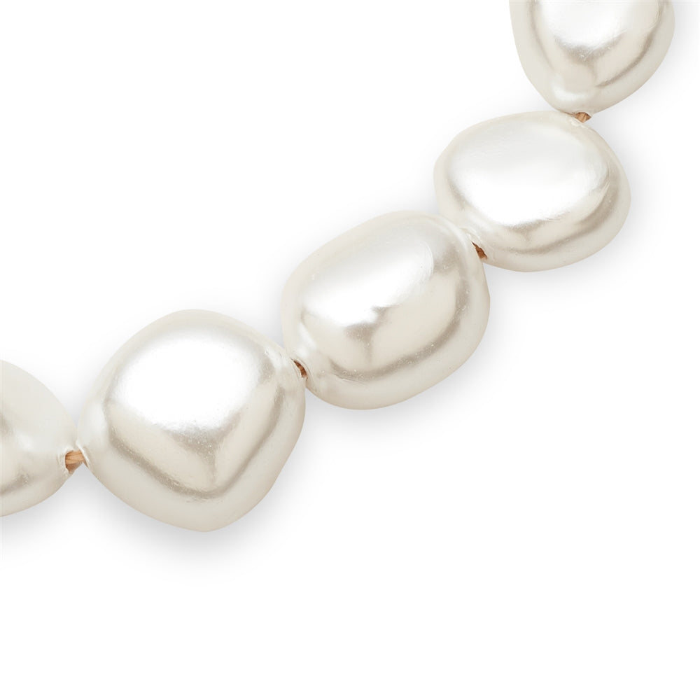 August Woods Gold Large Pearl Bracelet