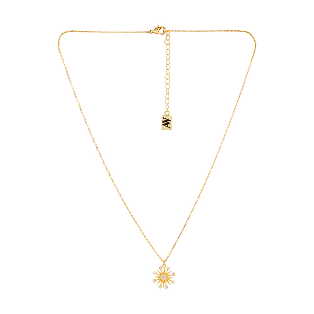 August Woods Gold Petite Starburst Necklace
