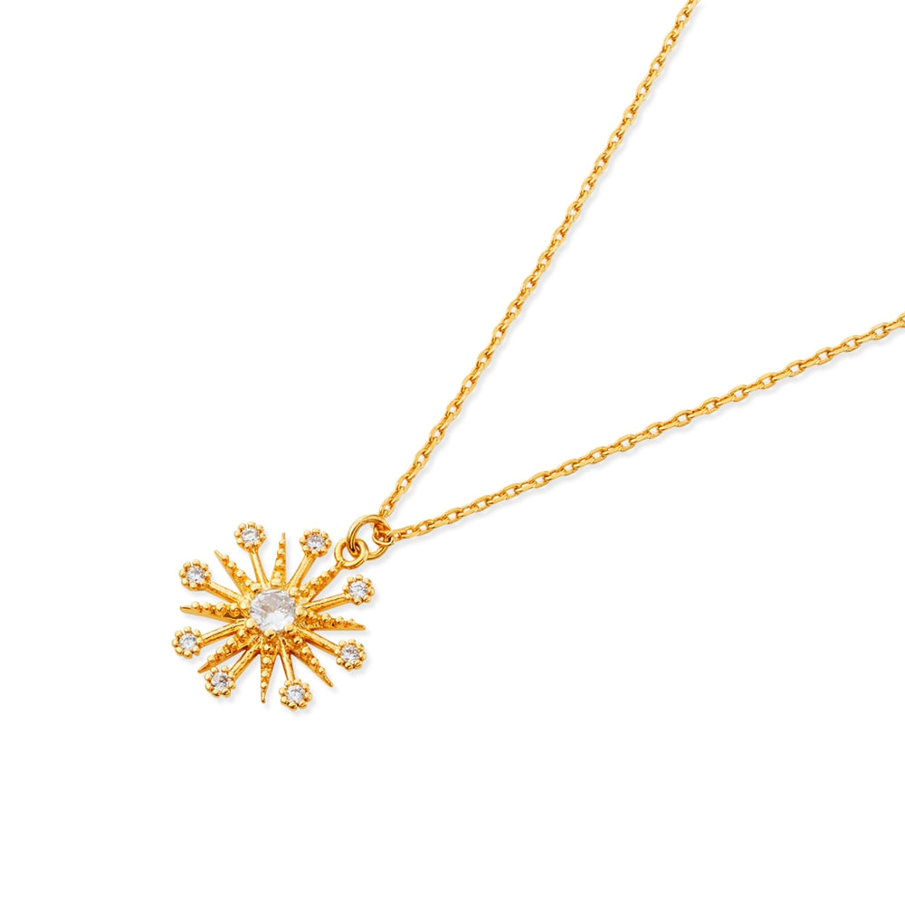 August Woods Gold Petite Starburst Necklace