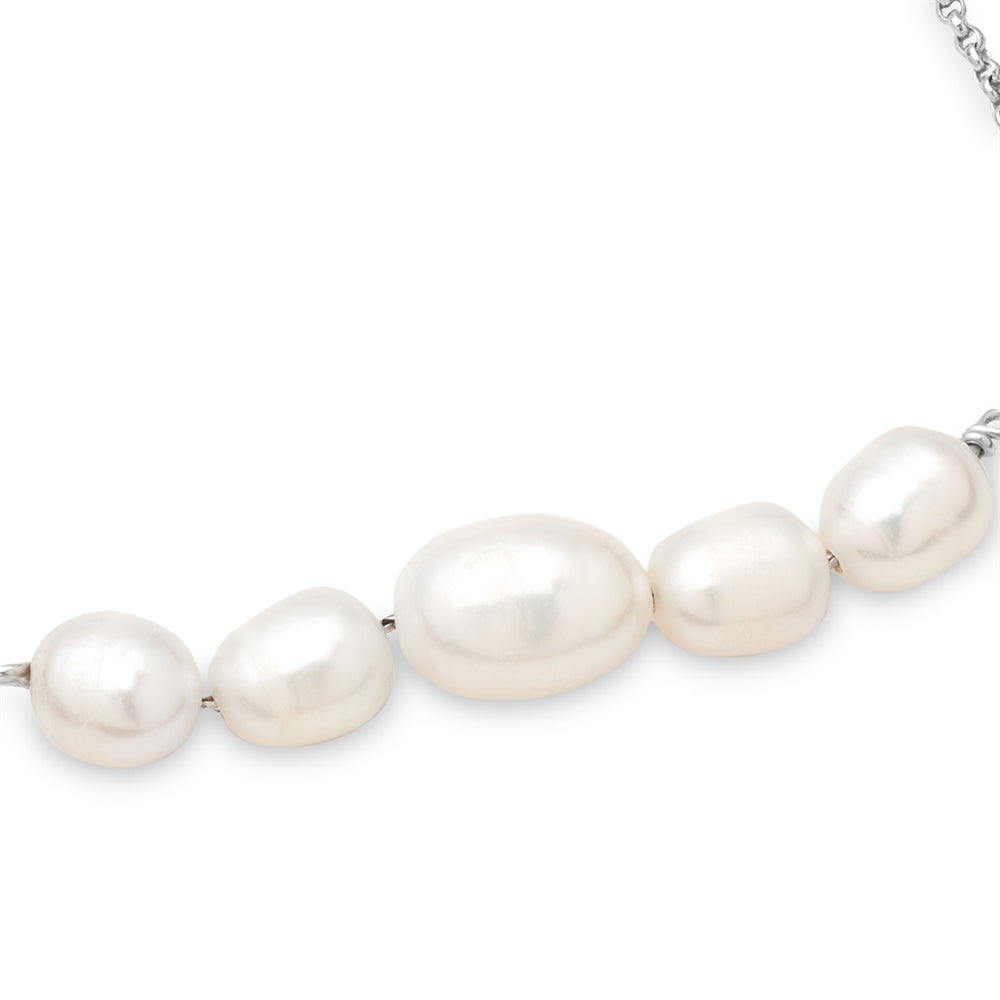 Argento Silver Pearl Pull Bracelet