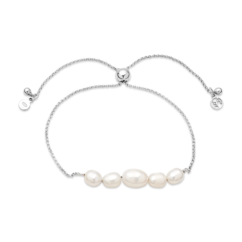 Argento Silver Pearl Pull Bracelet