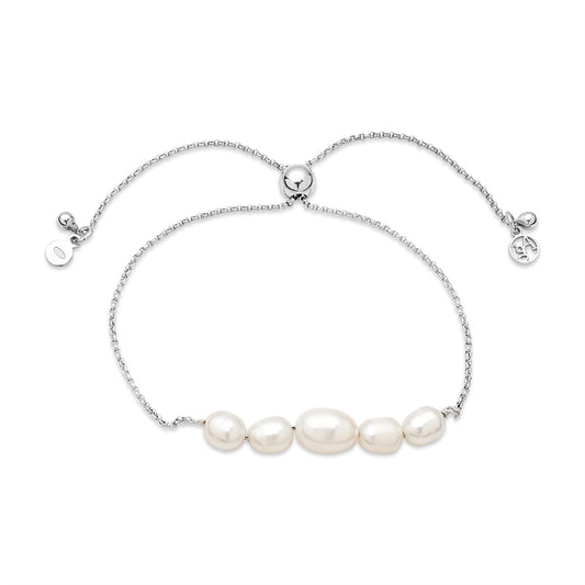 Argento Silver Pearl Pull Bracelet