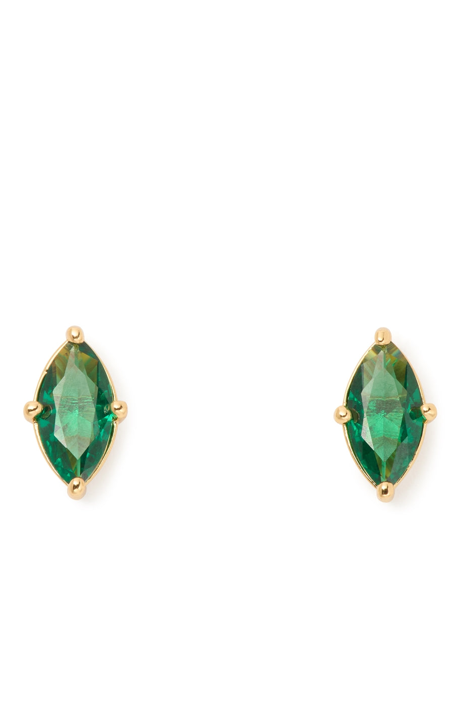 Kate Spade New York Gold Green Necklace + Stud Set