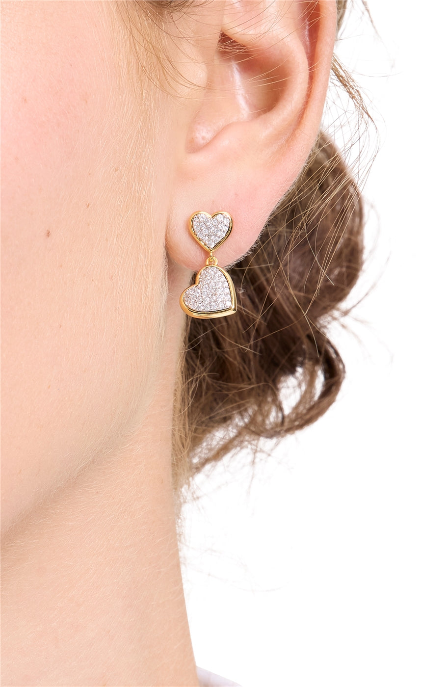 Kate Spade New York Gold Pavé All My Heart Drop Earrings