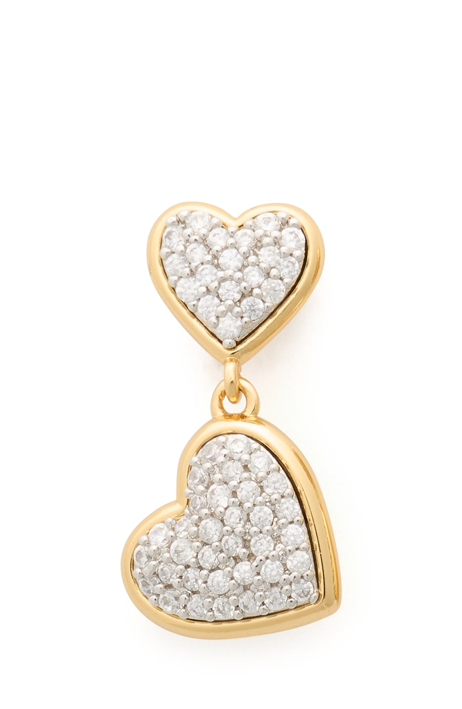 Kate Spade New York Gold Pavé All My Heart Drop Earrings