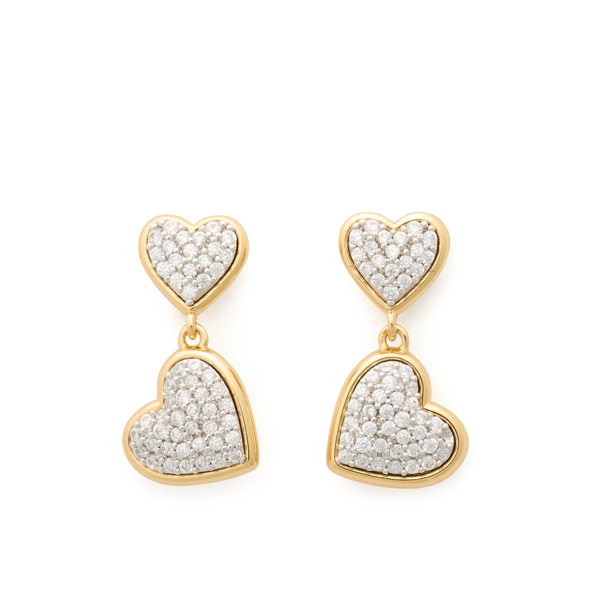Kate Spade New York Gold Pavé All My Heart Drop Earrings