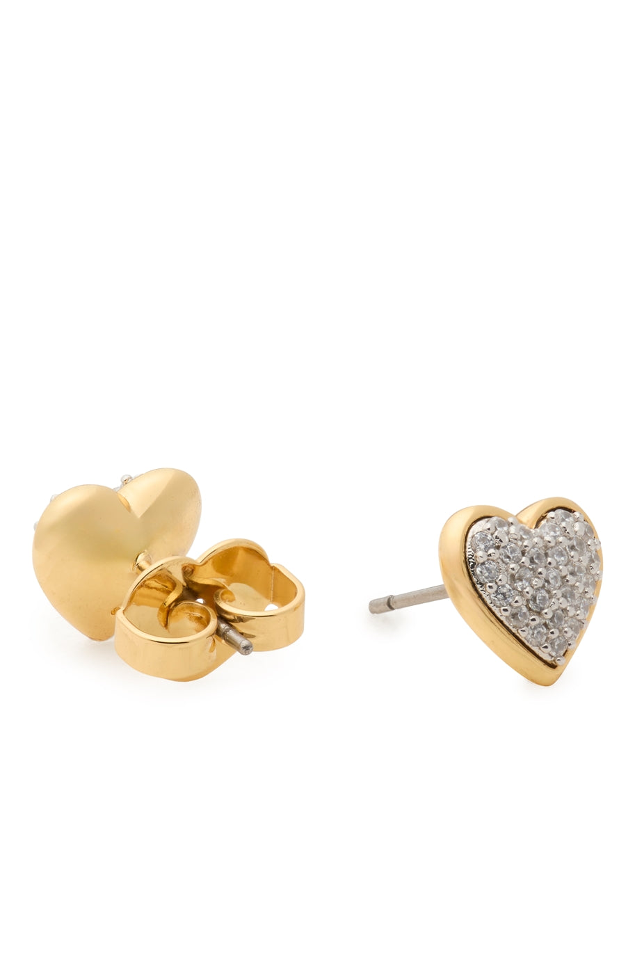 Kate Spade New York Gold Pavé All My Heart Stud Earrings