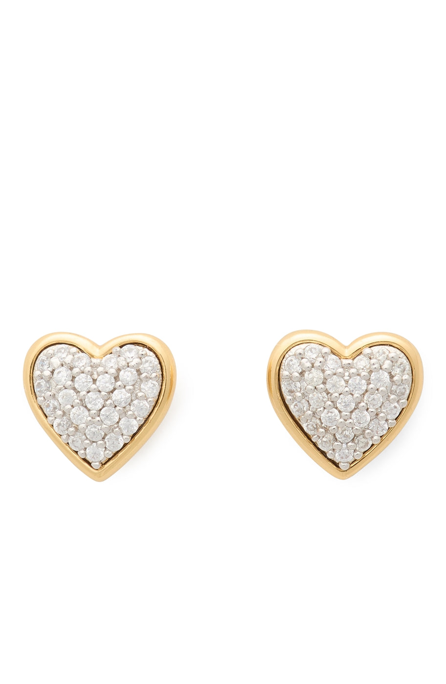 Kate Spade New York Gold Pavé All My Heart Stud Earrings