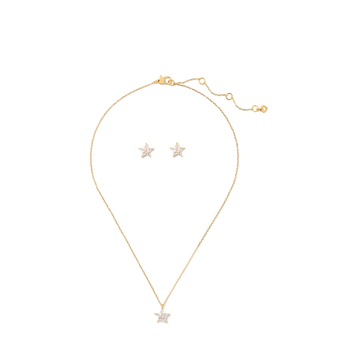 Kate Spade New York Gold Stars Necklace + Stud Set