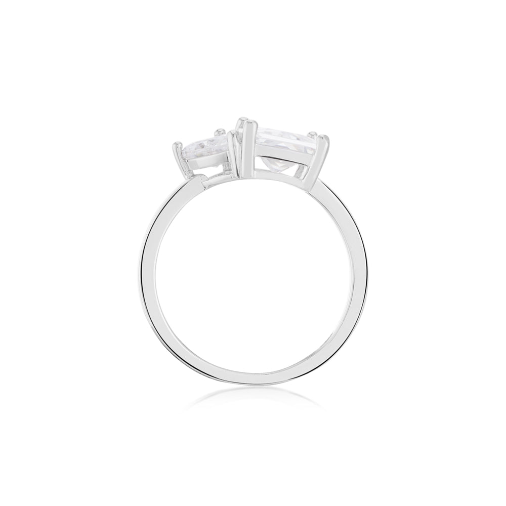 Argento Silver Toi Et Moi Ring